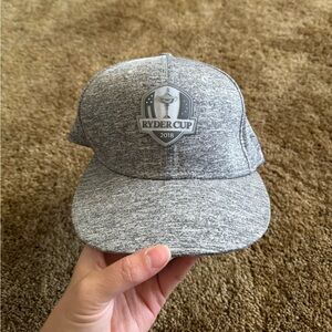 Heathered grey New Era hat from the Ryder Cup 2018; excellent condition